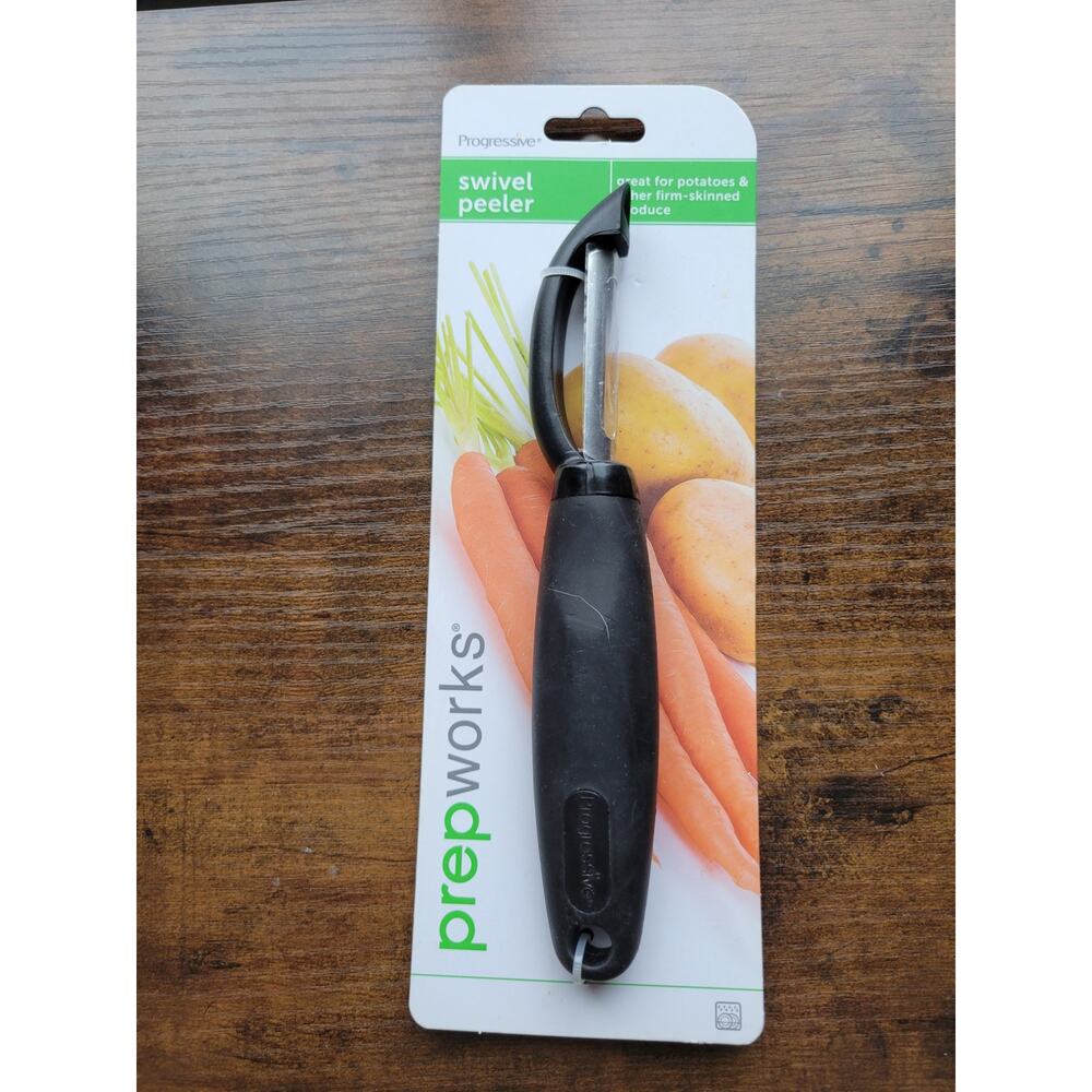New Progressive GT-7416 Vegetable Peeler/Slicer Yellow w/Black Handle - 8" Long